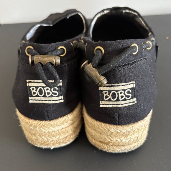 Bobs espadrilles Sketchers Slip on Shoes - Size 8.5 -Black- Excellent Condition - Picture 4 of 7